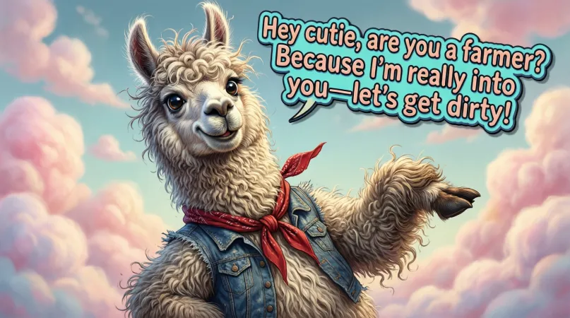 Funny Dirty Alpaca Pickup Lines
