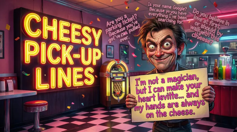 Funny Dirty Cheesy Pick Up Lines