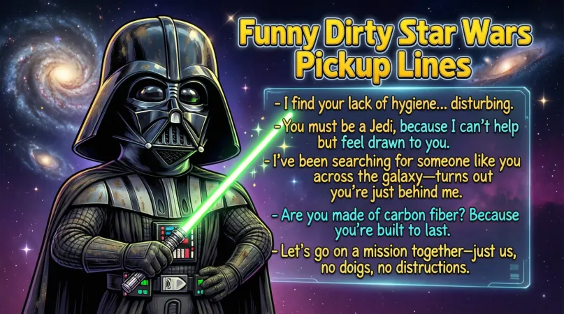 Funny Dirty Star Wars Pickup Lines