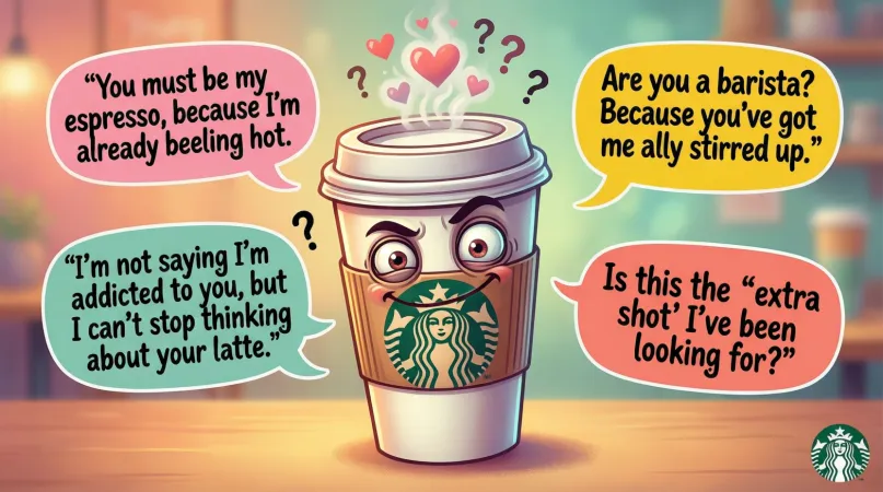 Funny Dirty Starbucks Pickup Lines