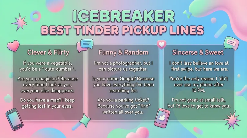 Icebreaker Best Tinder Pickup Lines