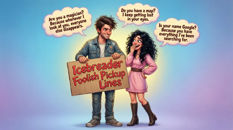 Icebreaker foolish Pickup Lines
