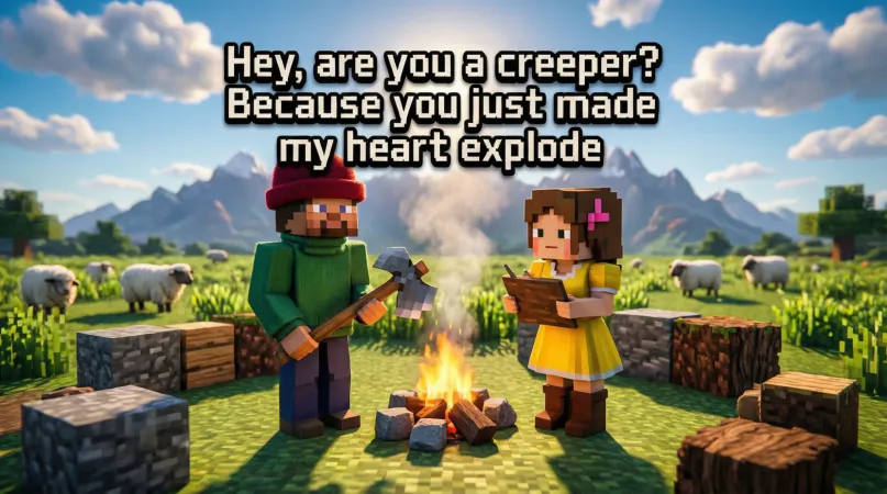 Icebreaker minecraft pickup lines