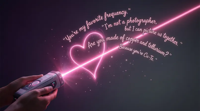 Romantic Laser Pickup Lines