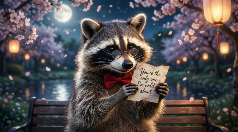 Romantic Raccoon Pickup Lines