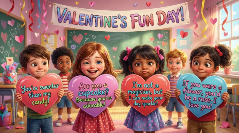 Silly Valentine Pick Up Lines for Kids