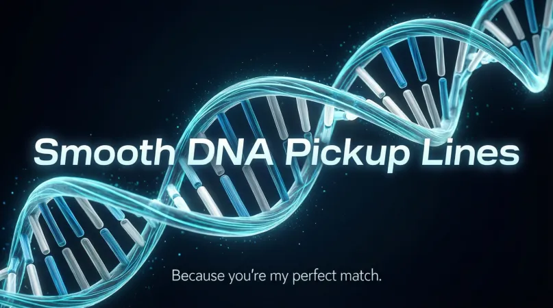 Smooth DNA Pickup Lines