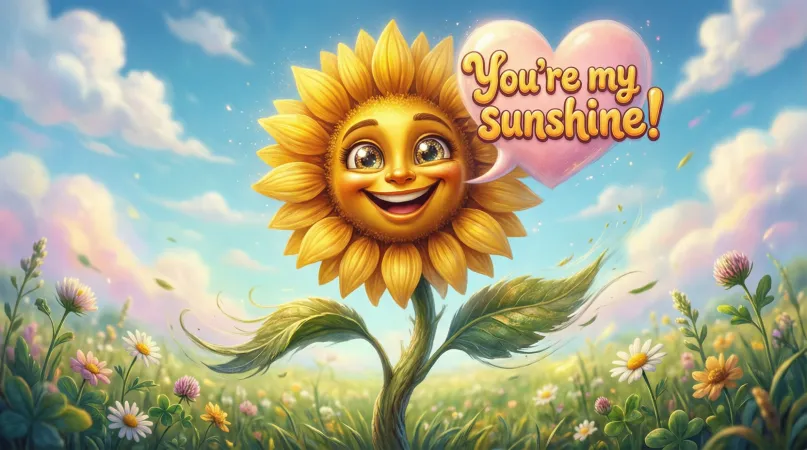 Cute Sunflower Pickup Lines