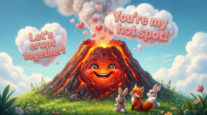 Cute Volcano Pickup Lines