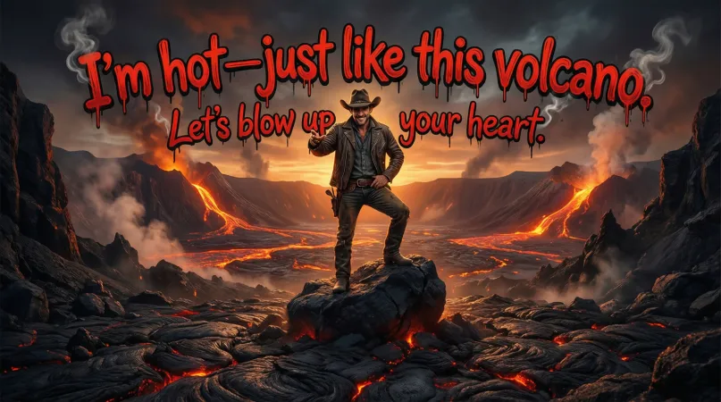 Dirty Volcano Pickup Lines