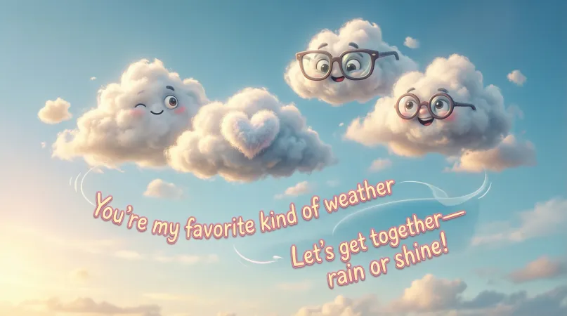 Funny Cloud Pickup Lines