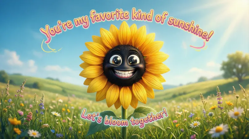 Funny Sunflower Pickup Lines