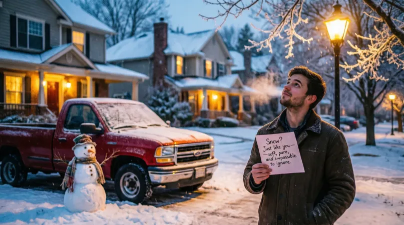 Romantic Snow Pickup Lines