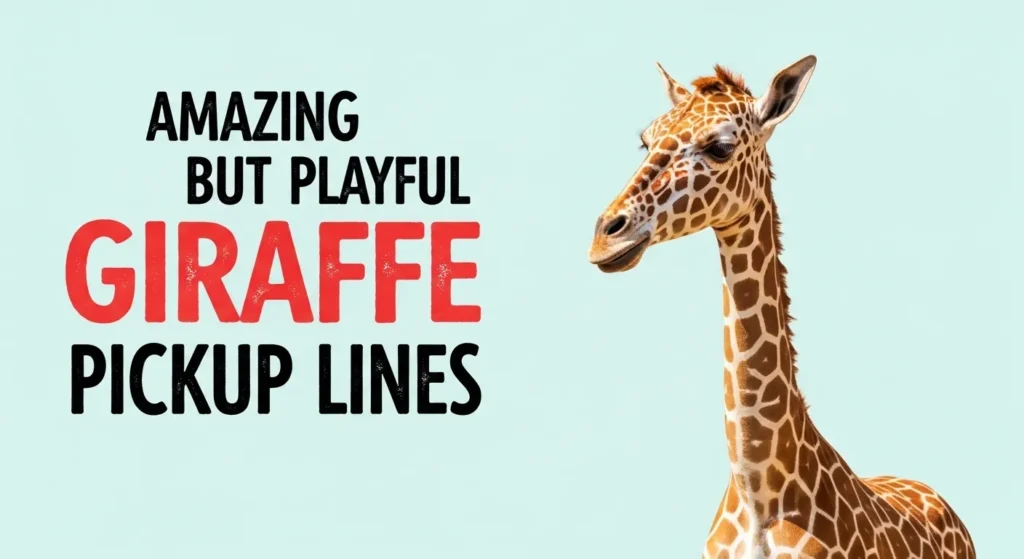 Amazing but Playful Giraffe Pickup Lines