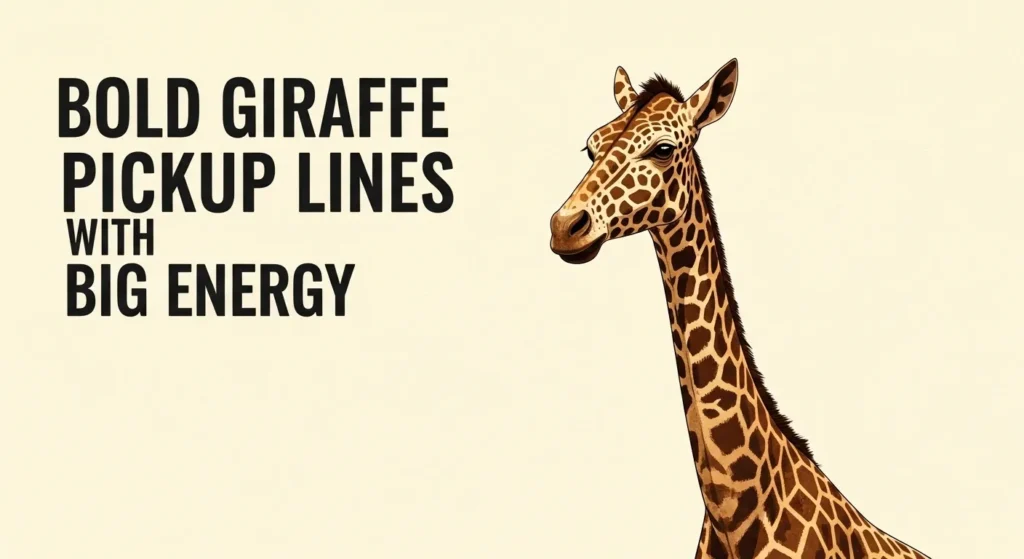 Bold Giraffe Pickup Lines with Big Energy
