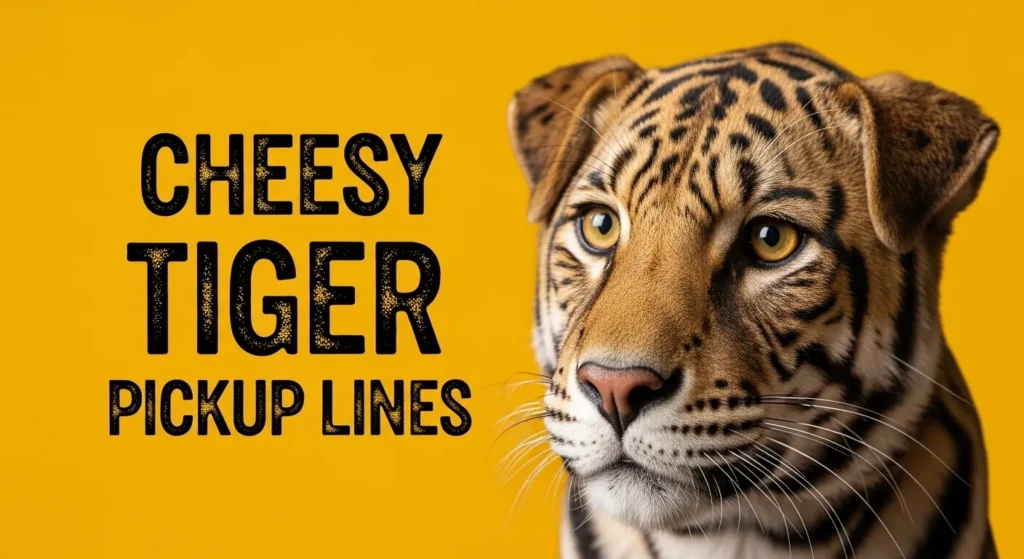 Cheesy Tiger Pickup Lines