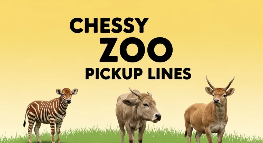 Cheesy Zoo Pickup Lines