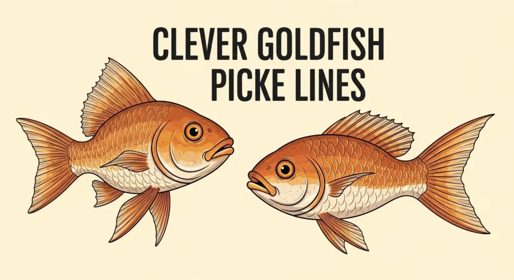 Clever Goldfish Pickup lines 