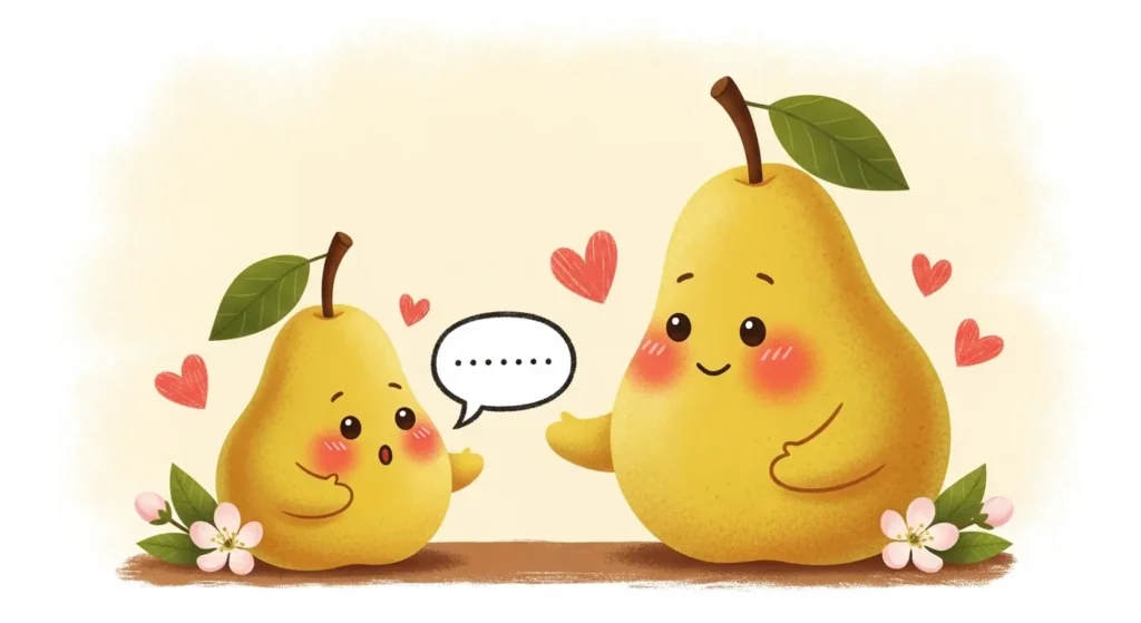 Cute Pear Pickup Lines 