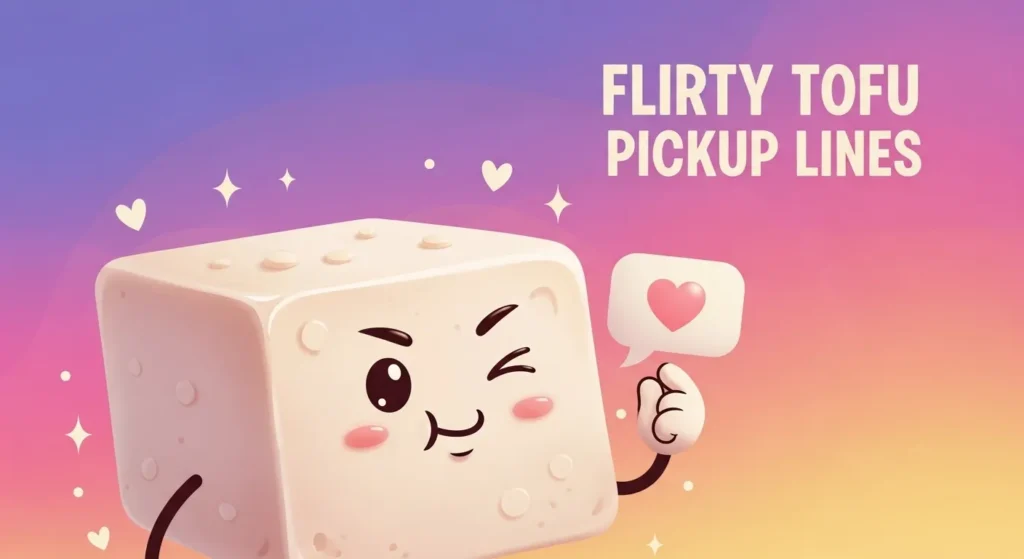Flirty Tofu Pickup Lines