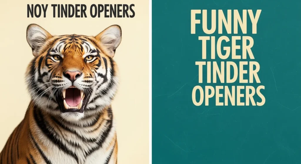 Funny Tiger Tinder Openers