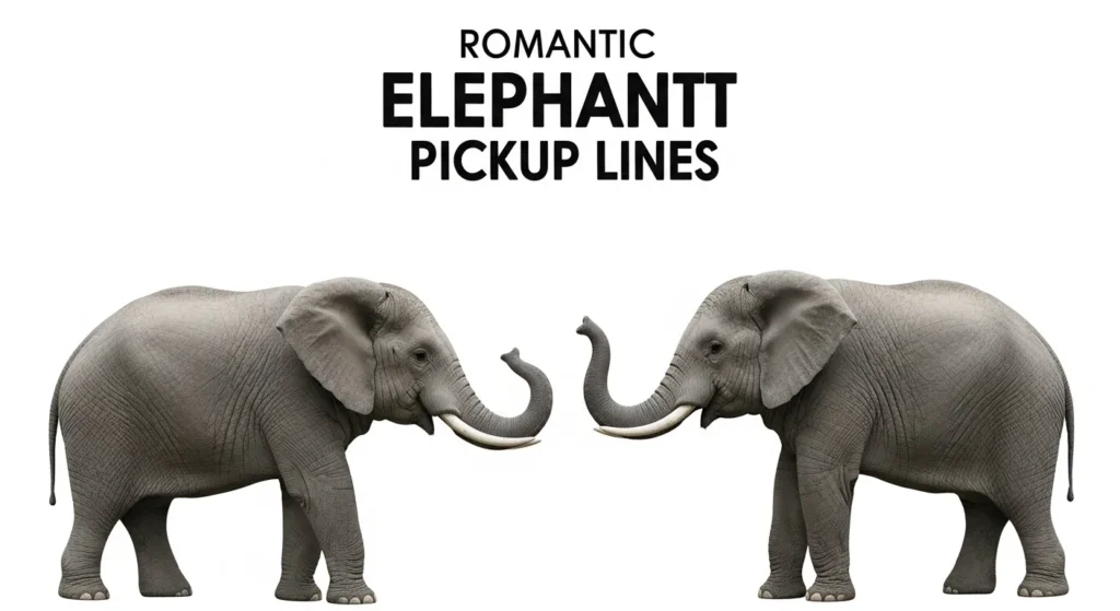 Romantic Elephant Pickup Lines