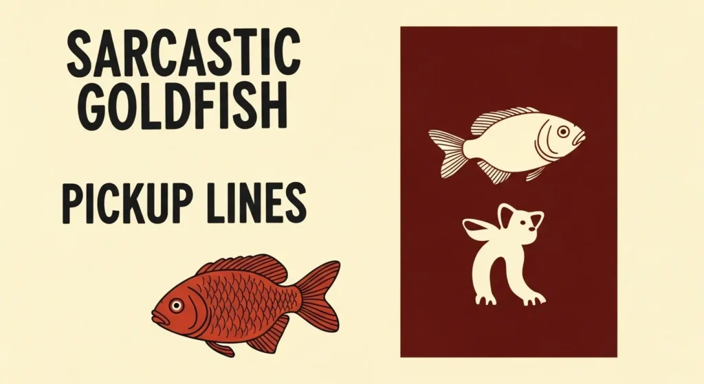 Sarcastic Goldfish Pickup lines