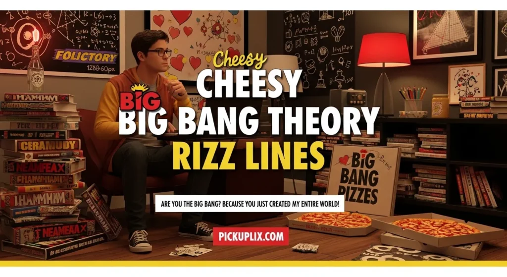 Cheesy Big Bang Theory Rizz Lines
