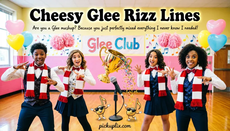 Cheesy Glee Rizz Lines