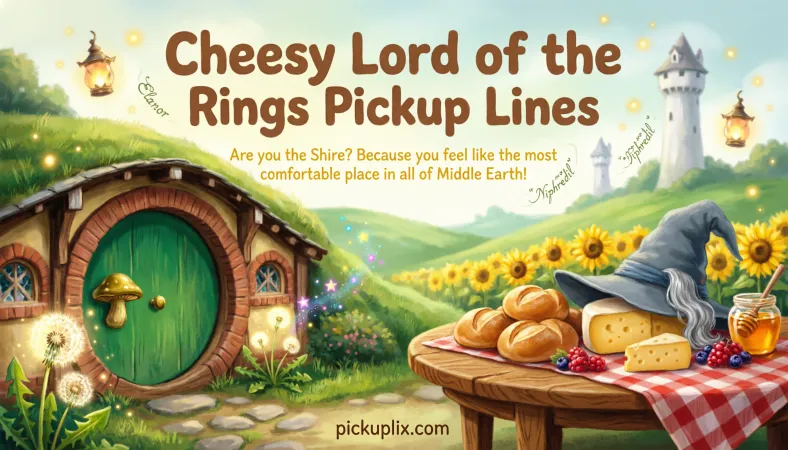 Cheesy Lord of the Rings Pickup Lines