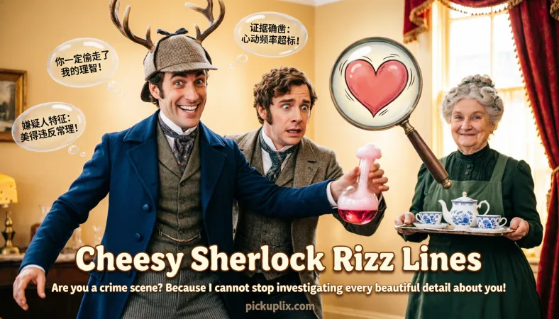 Cheesy Sherlock Rizz Lines