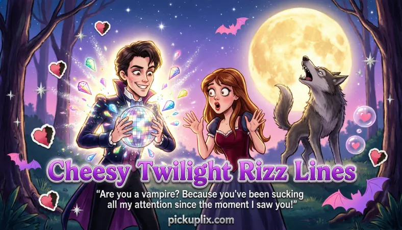 Cheesy Twilight Rizz Lines