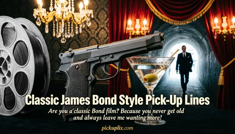 Classic James Bond Style Pick-Up Lines