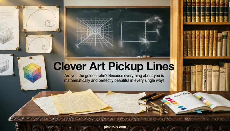 Clever Art Pickup Lines