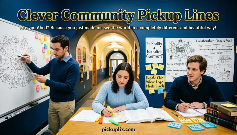 Clever Community Pickup Lines