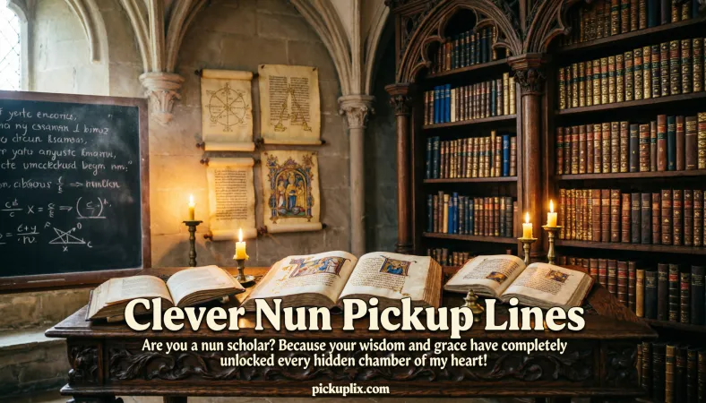 Clever Nun Pickup Lines