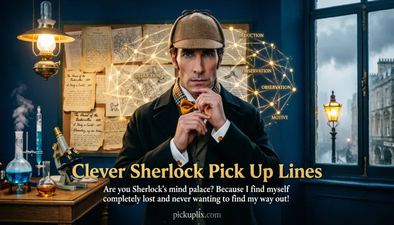 Clever Sherlock Pick Up Lines
