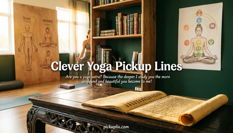 Clever Yoga Pickup Lines