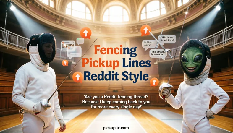 Fencing Pickup Lines Reddit Style