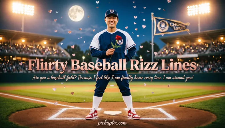 Flirty Baseball Rizz Lines