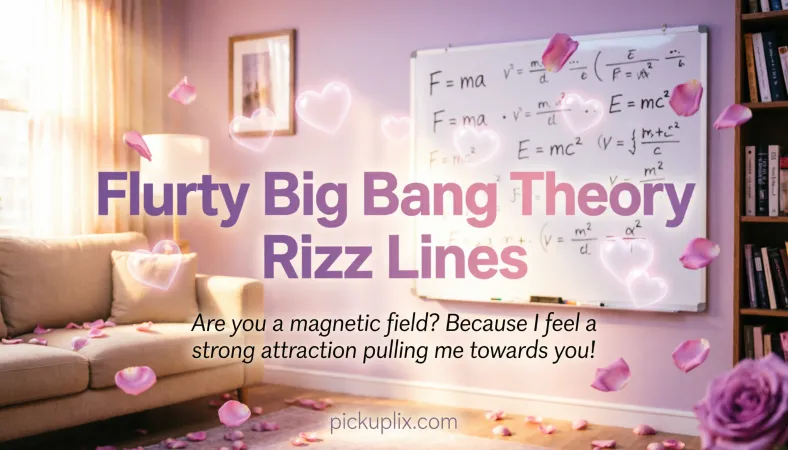 Flirty Big Bang Theory Rizz Lines