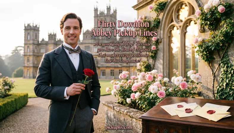 Flirty Downton Abbey Pickup Lines