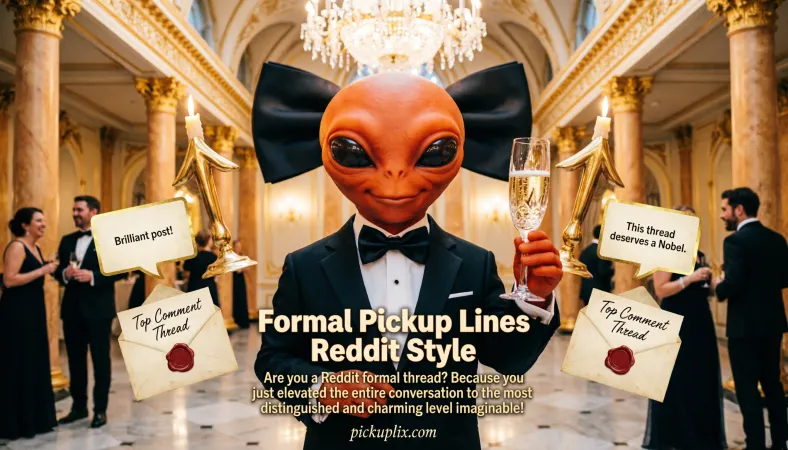 Formal Pickup Lines Reddit Style
