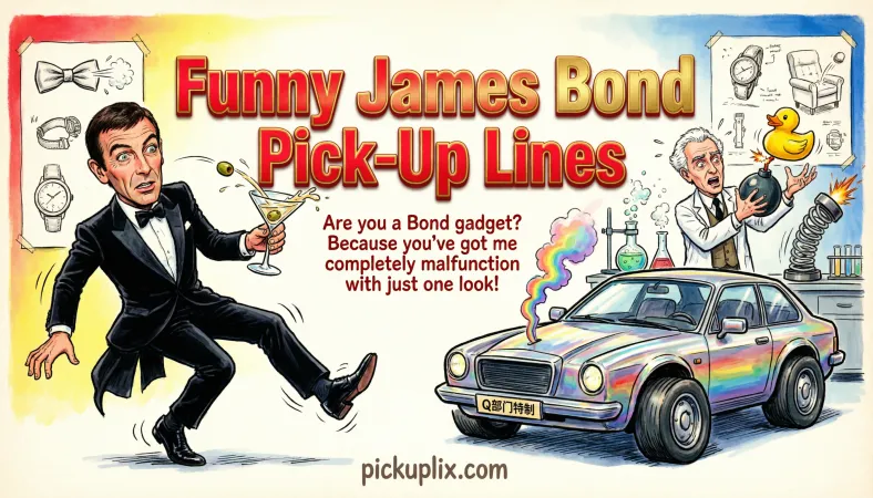 Funny James Bond Pick-Up Lines