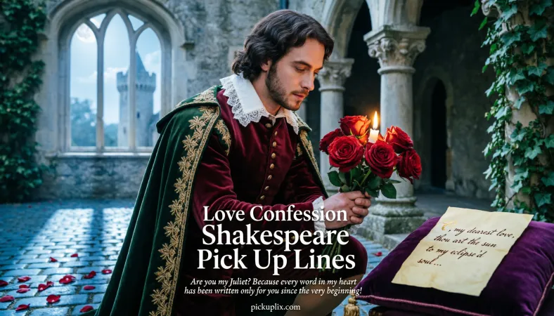Love Confession Shakespeare Pick Up Lines