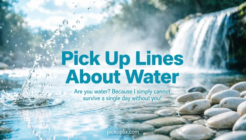 Pick Up Lines About Water