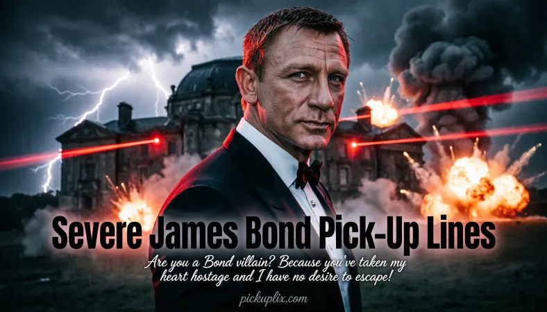 Severe James Bond Pick-Up Lines