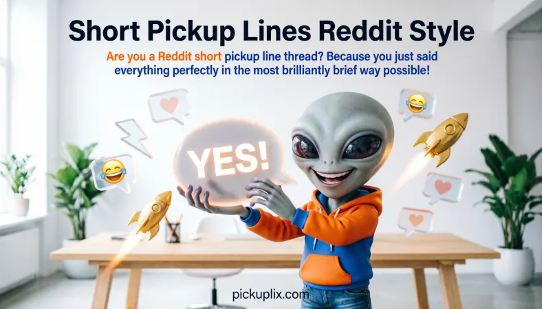 Short Pickup Lines Reddit Style