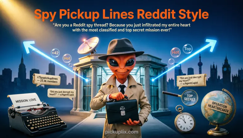 Spy Pickup Lines Reddit Style