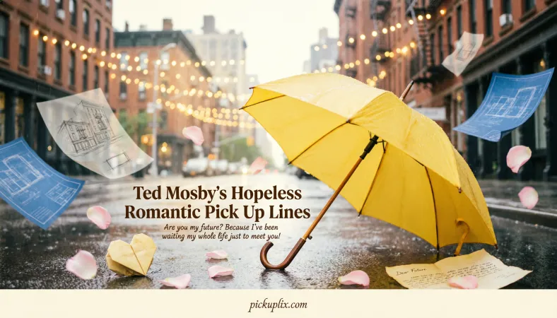 Ted Mosby’s Hopeless Romantic Pick Up Lines